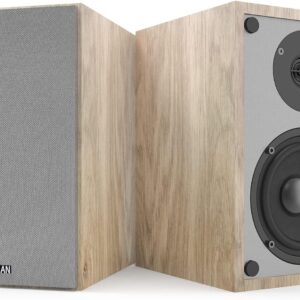 Bestisan 2.0 Stereo Bluetooth Bookshelf Speakers - 50W Power, Elegant Wood Finish & RCA Input Connectivity