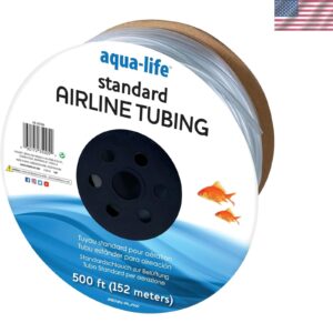 Premium 500ft Kink-Resistant Aquarium Airline Tubing for Freshwater & Saltwater Aquariums - High Quality & Durable