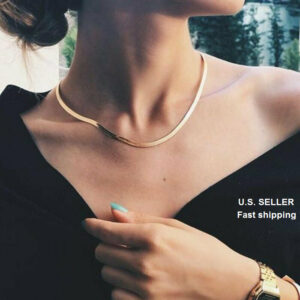 Elegant Gold and Silver Snake Chain Necklace - Ideal Clavicle Jewelry Gift for Women