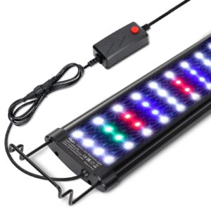 Optimized Full Spectrum LED Aquarium Light for 12"-54" Fish Tanks | Adjustable Multi-Colored Lighting Solutions