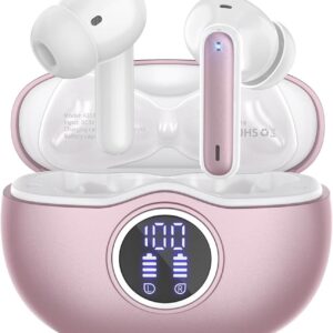 Buy Wireless Earbuds - Bluetooth Stereo Headphones with Stunning LED Power in Rose Gold