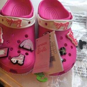 Electric Pink Barbie Crocs Classic Clog for Women - Size 7 Available Now!