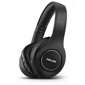 Pollini Wireless Bluetooth Headphones: Foldable Over-Ear Design & 40-Hour Playtime for Ultimate Comfort