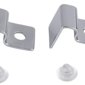 Durable 4-Piece Stainless Steel Support Bracket Set for Aquarium Glass Covers - Ideal Fish Tank Solution