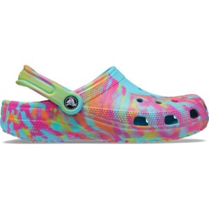 Buy Unisex Blue/Pink Crocs Marble Tie Dye Clogs for Adults - Slip-On Casual Shoes (M5/W7)