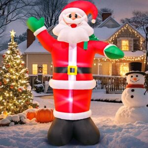 6FT Inflatable Santa Claus Outdoor Christmas Decoration with Gifts - Perfect Holiday Decor