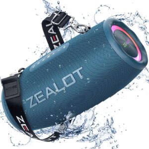 80W Portable Bluetooth Speaker with Deep Bass | Loud & IPX6 Waterproof for Ultimate Outdoor Experience