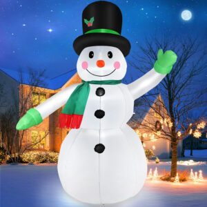 7-Foot Inflatable Christmas Snowman for Festive Outdoor Yard Decoration