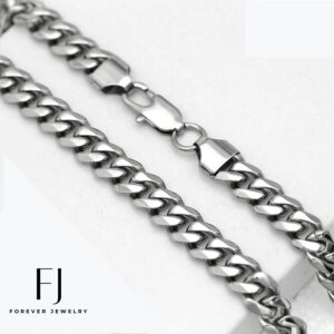 Men's 24-Inch High Polish Stainless Steel Cuban Curb Mini Chain - Durable and Stylish Jewelry for Any Occasion