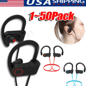 Waterproof Bluetooth 5.0 Stereo Wireless Sport Headphones - In-Ear Headset for Exceptional Sound Quality - Available Now in the USA