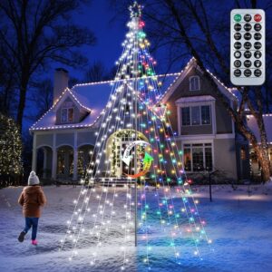 10 ft Outdoor Christmas Star String Lights with Remote Control - Perfect Festive Decor for Your Home