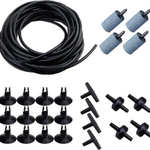 25 Feet of Premium 3/16" Aquarium Airline Tubing - Essential Air Pump Accessories for Fish Tanks