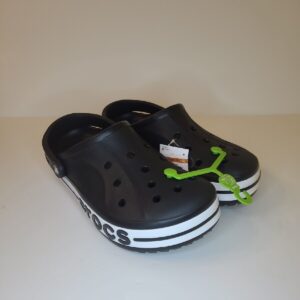 **Shop Unisex Black/White Crocs Bayaband Clog 205089-066 - Men's Size 9 & Women's Size 11**