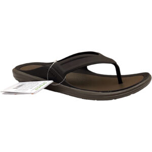 Shop Crocs Swiftwater Wave Men's Flip Flop Sandals - Size 12 Dark Brown - Ideal Water-Friendly Footwear