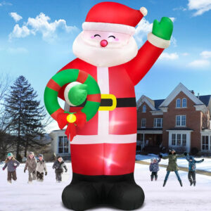 12 FT Giant Inflatable Santa Claus: The Perfect Large Outdoor Christmas Decoration for Ultimate Holiday Cheer