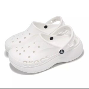 Buy Crocs Baya Platform Clog for Women - White Casual Slip-On Sandals (Model 208186-100) Online