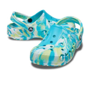 Buy Crocs Unisex Baya Marbled Clogs in Digital Aqua/Multi - Available in US Men's Size 12 (EU 46-47)