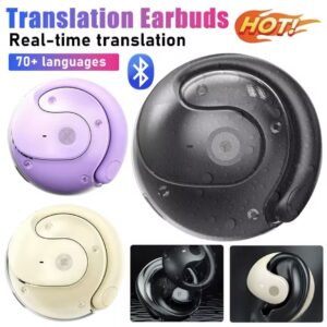 HY-T26Pro Bluetooth Wireless Earphones with Real-Time AI Language Translation for Seamless Communication