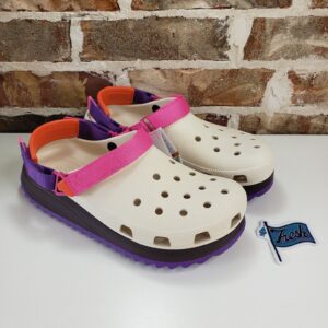 Shop CROCS Classic Hiker Clog in Stucco Purple - Unisex Outdoor Sandals for Men, Size 11