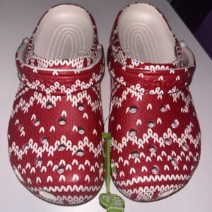 Buy NWT Crocs Classic Red & White Holiday Clogs - Ideal for Christmas Sweater Season - Men’s Size 6 / Women’s Size 8