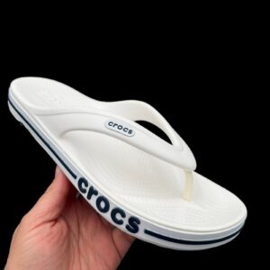 Crocs Mens Bayaband Flip Flop Sandals Size 10 White Water Friendly Lightweight