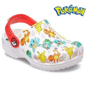 Crocs Classic Pokémon Clog - Little/Big Kid - White / Multicolor Size J3