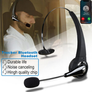 Wireless Headset Truck Driver Noise Cancelling Over-Head Bluetooth Headphones US