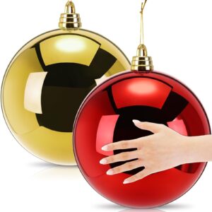 2 Pcs 12 Inch Giant Christmas Ball Ornaments Extra Large Christmas Tree Balls...