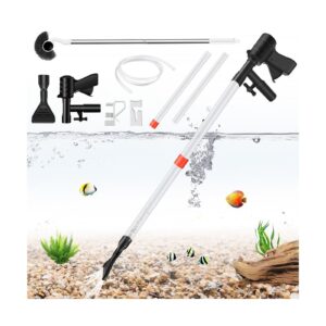 Aquarium Gravel Cleaner, Quick Water Changer, Gravel Vacuum for Aquarium with...