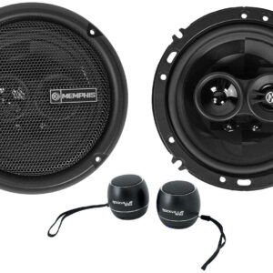 Pair Memphis Audio PRX603 6.5" 100w 3-Way Car Speakers+Bluetooth Speakers