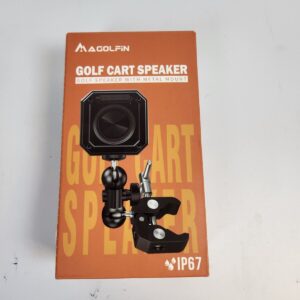 Golf Cart Bluetooth Speaker with Metal Mount, IPX7 Portable Golf Cart Speaker