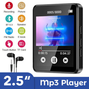 MP4/MP3 Player Lossless 2.5" Touch Screen Music Player FM Radio Support 128GB