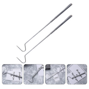 2 Pcs Telescopic Snake Hook Tool Reptile Catching Grabbing Heavy Duty Grappling