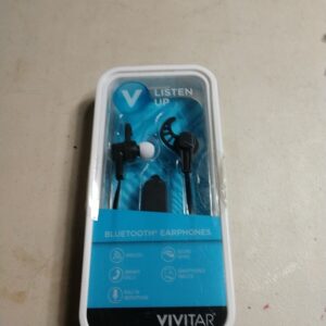 VIVITAR LISTEN UP BLUETOOTH EARPHONES WIRELESS ANSWER CALLS SMARTPHONES TABLETS