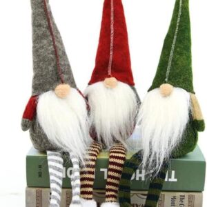 3 pcs New Christmas Decoration Long Legs Rudolph Doll Christmas Children Gift