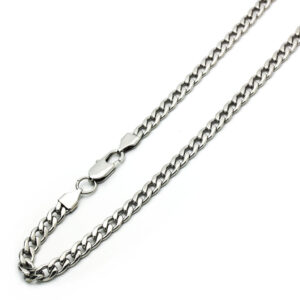 Men's 6mm Stainless Steel Chain Necklaces Cuban Link Curb Chain / Gift box