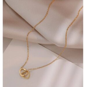 High Quality Gold Plated Jewellery Stainless Steel Heart Necklace Women