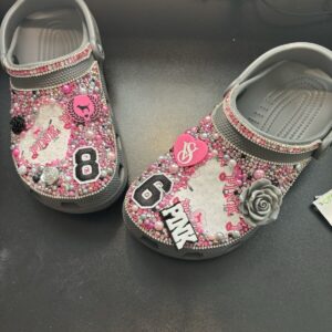 VS PINK  Custom Crocs Size 8